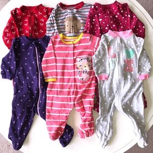Cotton Footed Baby Sleepers